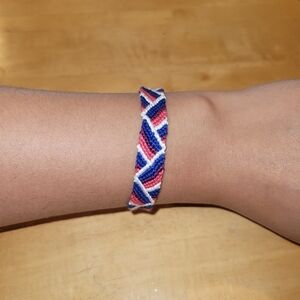Pride bisexual friendship bracelet